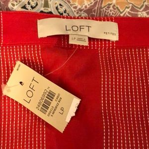Loft Red wrap top